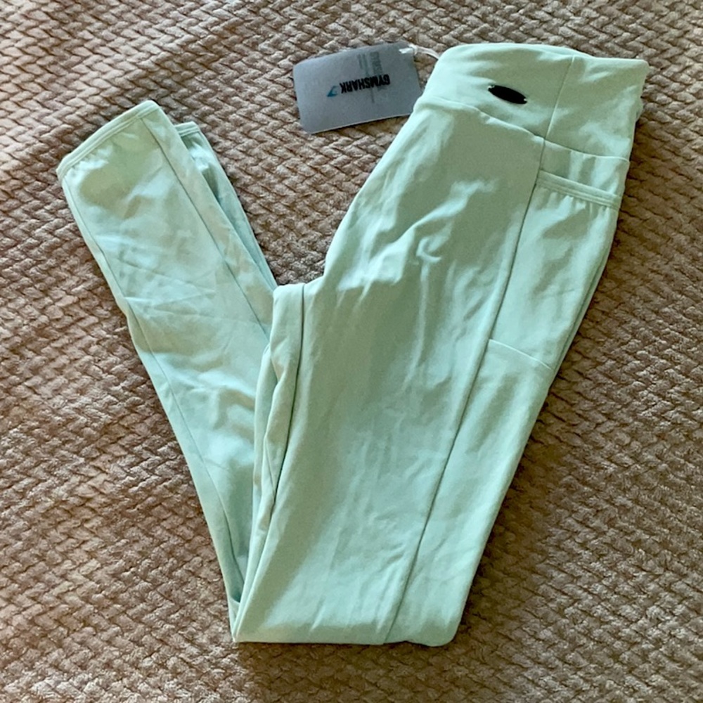 Gymshark Poise Leggings- Pistachio Ice Cream